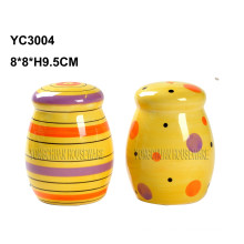 Ceramic Hand Painted Salt & Pepper Shaker Set